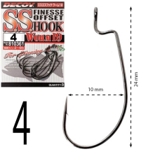 Крючки Decoy Worm 19 S.S.Hook №04 (9шт/уп)
