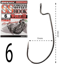 Крючки Decoy Worm 19 S.S.Hook №06 (9шт/уп)