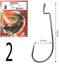 Крючок Hayabusa Offset Narrow Gap WRM262BM - № 02 (10шт/уп)