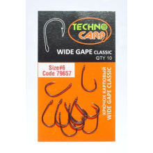Крючки Technocarp Wide Gape Classic №04