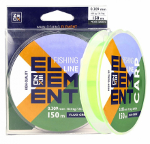 Леска ZEOX Element Carp Fluo Green 150м 0,285мм