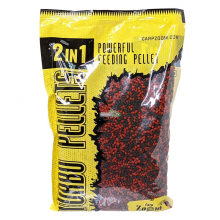 Пеллетс Carp Zoom 2in1 Turbo Pellets 0,5кг 3мм Strawberry/Fish