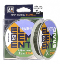 Поводковый материал ZEOX Element Leader Braid Silt 25м 0,28мм