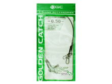 Поводок Golden Catch Titanium Leaders 20см 0,50мм 20кг (2шт/уп)