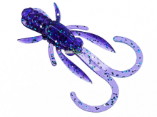 Силикон Fishup Baffi Fly 1,5" 060 - Dark Violet/Peacock & Silverl (10шт/уп)