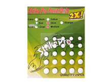 Обтяжувач Strike Pro для воблерів Power Dots 2X M Glow, 25шт