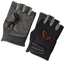 Перчатки Savage Gear Neoprene Half Finger, black разм. XL