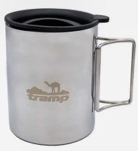 Термокружка Tramp со складными ручками и поилкой 500мл (UTRC-142-metal)
