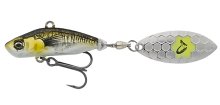 Тейл-спінер Savage Gear 3D Sticklebait Tailspin 80мм 18г - Green Silver Ayu