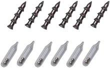 Шумові капсули та обтяжувачі для силікону Savage Gear Rattle & Spike Kit Medium 1,3г (6+6 шт/уп)