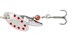 Блешня Savage Gear Sticklebait Spinner №3 9,1г - Dirty Silver Red