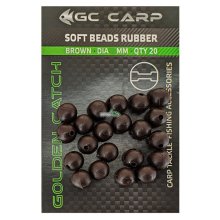 Бусина Golden Catch Shock Rubber Round 6мм Brown (20шт/уп)