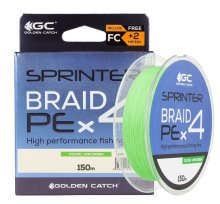 Шнур Golden Catch Sprinter PE X4 150м Lime Green #1.5