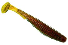 Силікон Fishup U-Shad 2,5" 019 - Motor Oil/Red