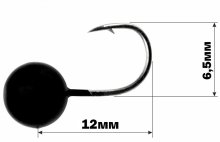 Мормышка летняя DS Карп Classic, хром черный - №10 0,7г (3шт/уп)