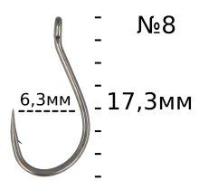 Гачки Golden Catch G.Carp Chod & Zig TF №08 (10шт/уп)