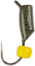 Мормишка вольфрамова Viking Fishing Rigabik + bead 2,0мм 0,31г - Olive + Y (1шт)
