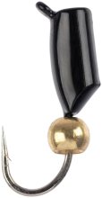 Мормишка вольфрамова Viking Fishing Rigabik + bead 2,0мм 0,31г - Black + G (1шт)