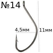 Крючки Golden Catch Feeder Basic F-22BN - №14 (10шт/уп)