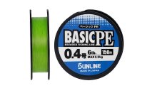 Шнур Sunline Basic PE HG, light green 150м #0.4/0,108мм 6lb/2,9кг(max)
