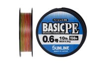 Шнур Sunline Basic PE HG, multi color 150м #0.6/0,132мм 10lb/4,5кг(max)
