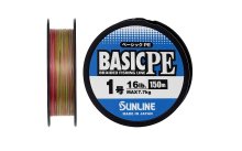 Шнур Sunline Basic PE HG, multi color 150м #1.0/0,171мм 16lb/7,7кг(max)