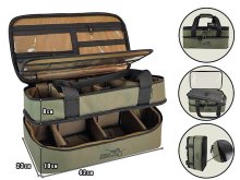 Сумка-органайзер Profmontazh Multi-Bag Double с поводочницей, для кормушек и аксессуаров