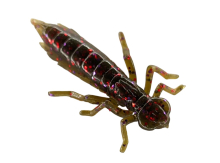 Силикон Fishup Dragonfly 1,2" 050 - Green Pumpkin Brown/Red & Purple