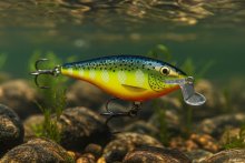 Воблер Rapala Shallow Shad Rap 70F 7,0г - HS (Hot Steel)