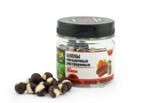 Бойли Grandcarp Premium насадні розчинні Печінка-Перець-Полуниця Ø12мм 100г