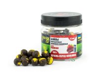 Бойли Grandcarp Premium насадочні довгорозчинні Печінка-Перець-Полуниця 12мм 100г