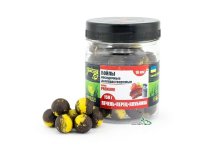 Бойли Grandcarp Premium насадочні довгорозчинні Печінка-Перець-Полуниця 16мм 150г