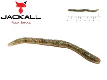 Силикон Jackall Flick Shake 2.8" Green Pumpkin/Green Flake