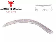Силикон Jackall Flick Shake 2.8" Smoke Wakasagi