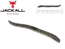 Силикон Jackall Flick Shake 3.8" Dark Thunder/Clear Silver