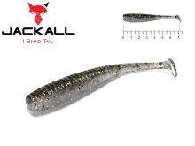 Силікон Jackall I Shad Tail 2.8" Dark Thunder/Clear Silver