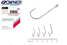 Крючки Owner 51653 Float Rigger №10 (12шт/уп)