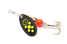Блешня Mepps Black Fury №1 3,5г чорний/шартрез крапки
