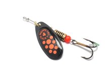 Блешня Mepps Black Fury №4 8,0г чорний/помаранчеві крапки