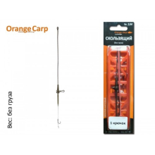 Монтаж Orange Carp "Вантаж Ковзкий" (1 гачок, #4, волосся) без вантажу