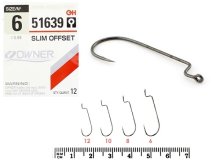 Крючки Owner 51639 Slim Offset №08 (9шт/уп)