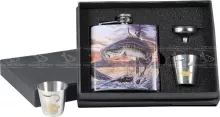 Набір (фляга та 2 чарки) Rivers Edge Bass Flask w/shot glasses