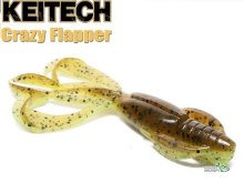 Силікон Keitech Crazy Flapper 2,8" - 401 Green Pumpkin Pepper Chart