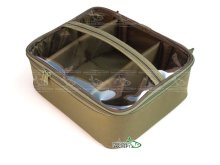 Сумка Shaptala (ПП3Х) 30х25х10 с перегородками с прозрачной крышкой хаки