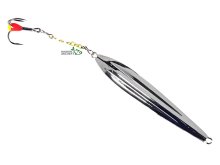 Блешня зимова Lucky John Fin Blade, ланцюжок з трійником, 60мм 6,5г - S
