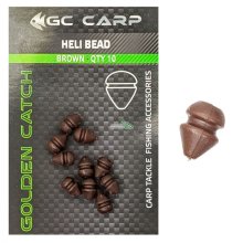 Бусина Golden Catch Heli Beads Brown (10шт/уп)