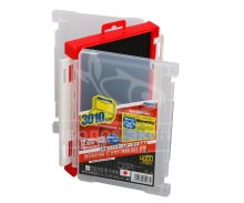 Коробка Meiho Run Gun Case 3010W-1 clear/red 205×145×40 мм