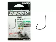 Крючки Decoy KR-33 Maggot Black Nickeled