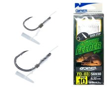 Крючки с поводком Owner Quick Stop FD-03 №08, леска 0,22мм