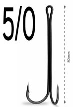 Двойник Gurza Double Hook X - Long Shank K-1506 №5/0